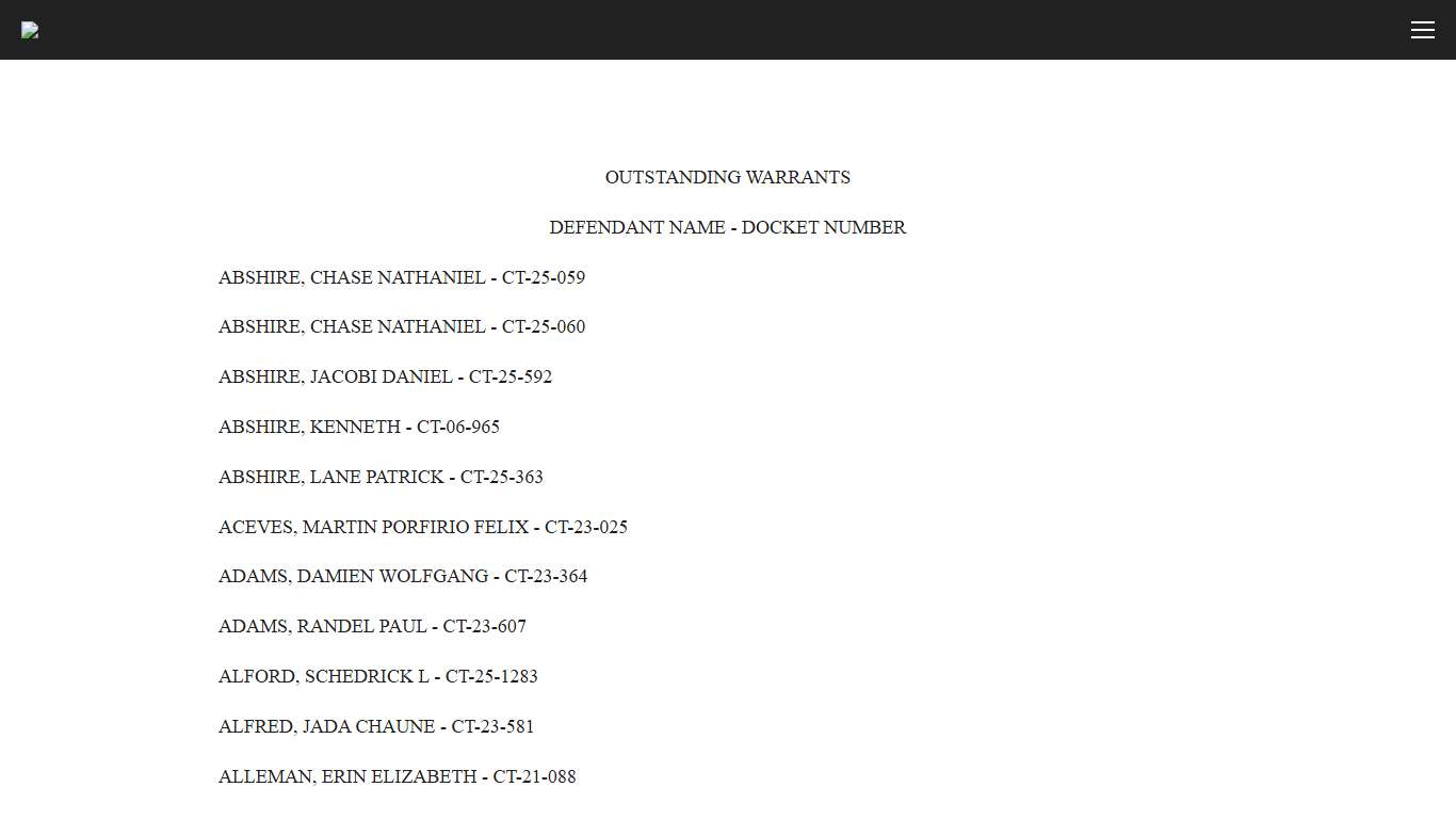 Outstanding Warrants Online Court — Kaplan City Court Online Court